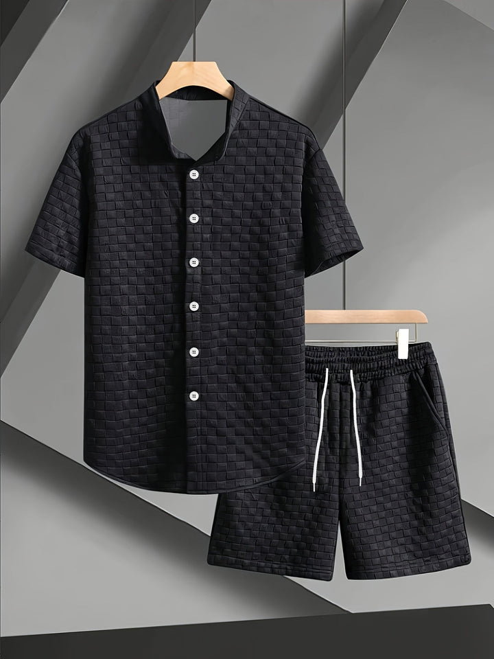 Herren Set | Casual Stil | Kurzarm Kombi | Relax Sommer