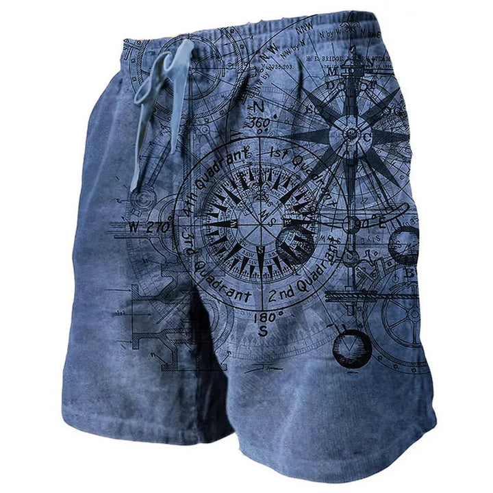 Herren Shorts | Retro | Mit Kordelzug | Sommer