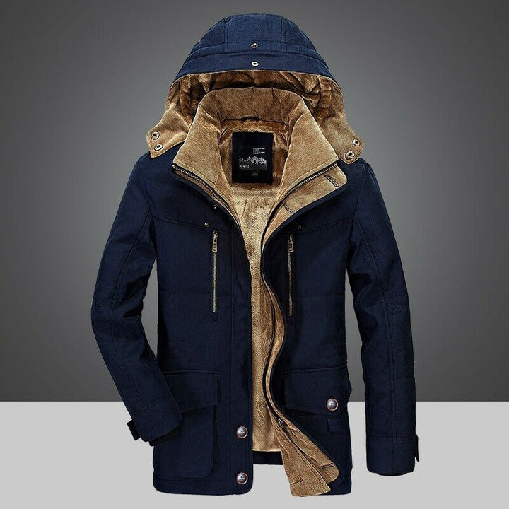 Herren Winterjacke | Warmer Parka | Fleecegefütterte Übergangsjacke