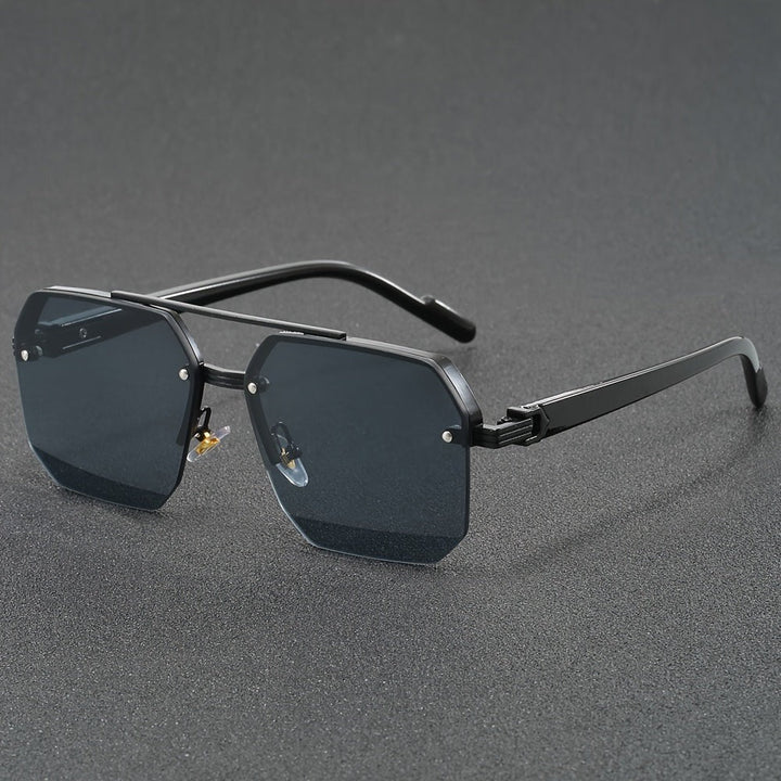 Herren Sonnenbrille | Elegant | Rahmenloses Design | Kantenstil Urban