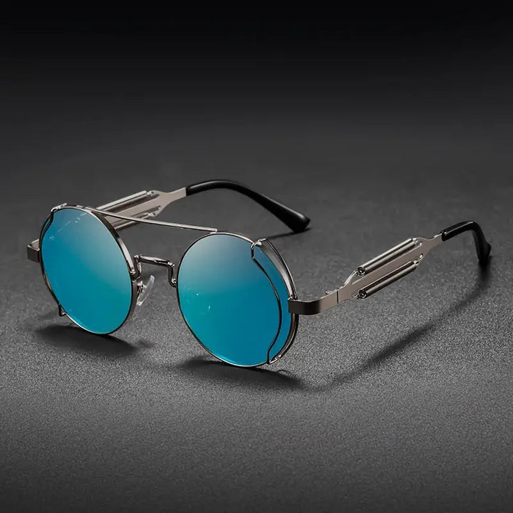 Herren Sonnenbrille | Vintage | Rundes Gestell Retro | Sommer