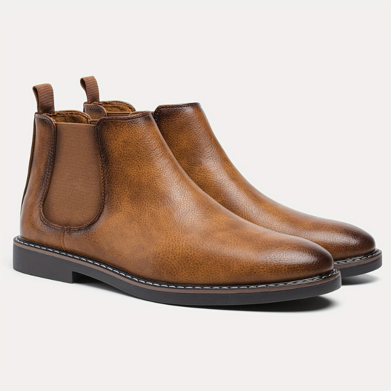 Winterstiefel Herren | Zweifarbiger Schaft | Rutschfeste Schuhe