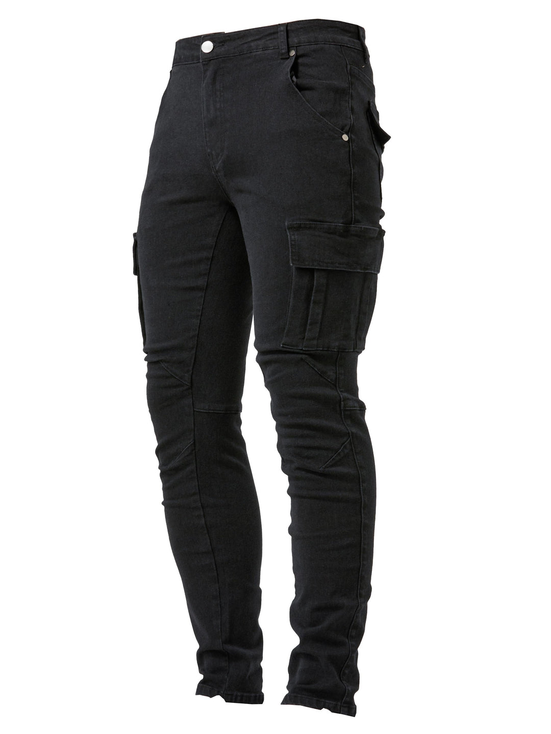 Herren Cargo Jeans – Slim Fit – Stretch Denim – Mehrere Taschen – Casual Stil
