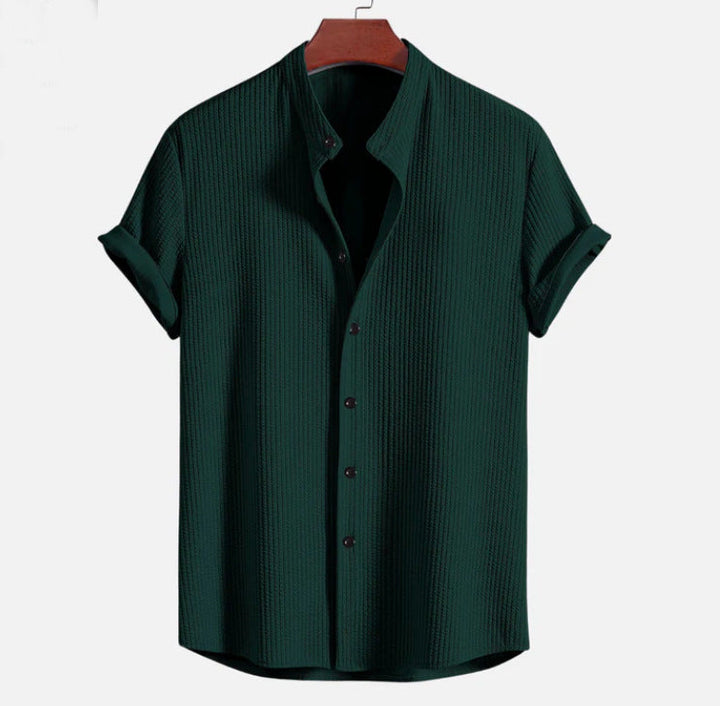 Herren Shirt | Oversized | Mit Knopfleiste | Struktur Freizeit Sommer