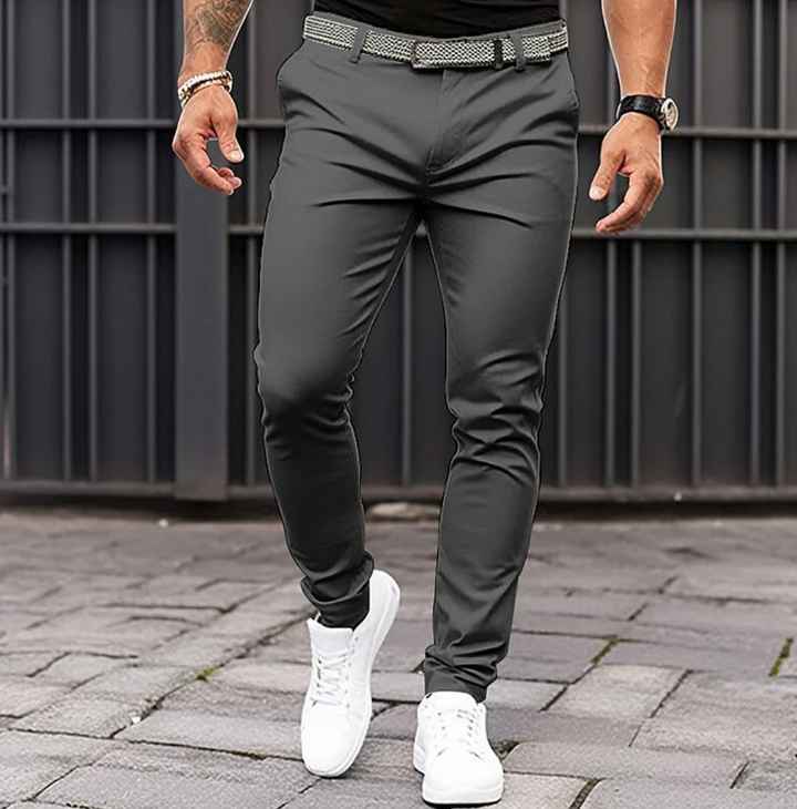 Herren Hose | Slimfit | Mit Gürtel | Sommer Edge