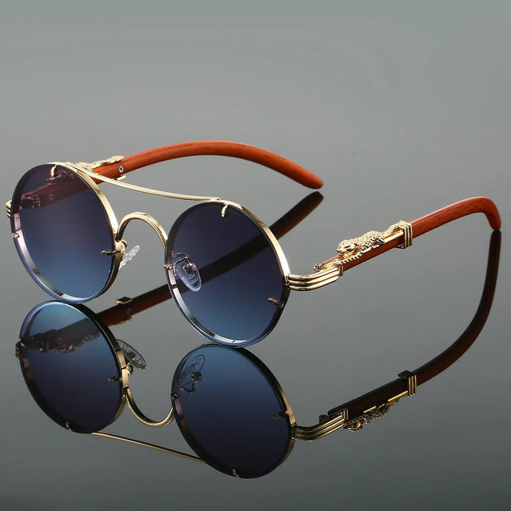 Herren Sonnenbrille | Retro Design | Rund | Sommer