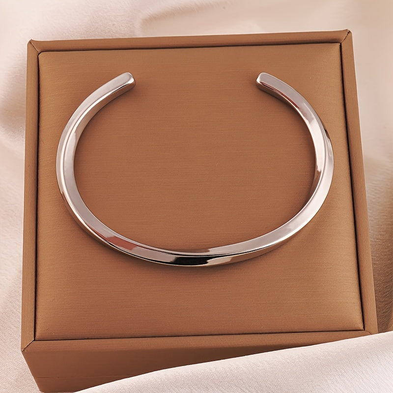 Herren Armreif | Minimal Curve | Offen Design | Alltag Edge