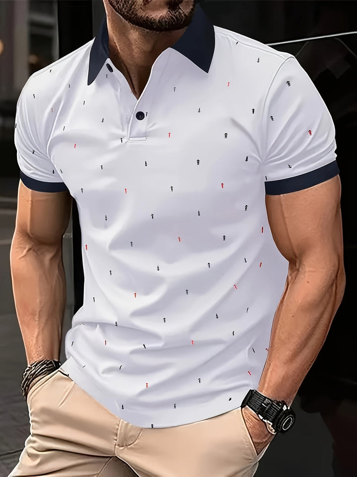 Herren Golf Polo | 3D Druck | Sportlich & Atmungsaktiv | Leichtgewicht