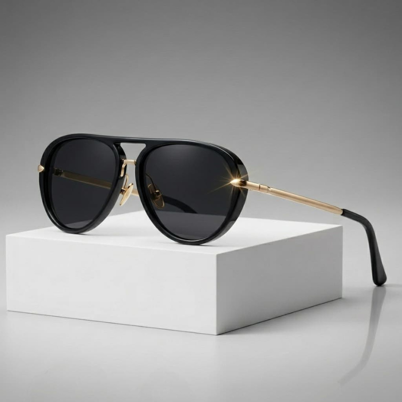 Herren Sonnenbrille | Retro | Metallbügel | Sommer