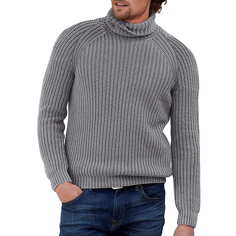 Rollkragenpullover Herren | Grobstrick Design | Warmer Pullover mit Stil