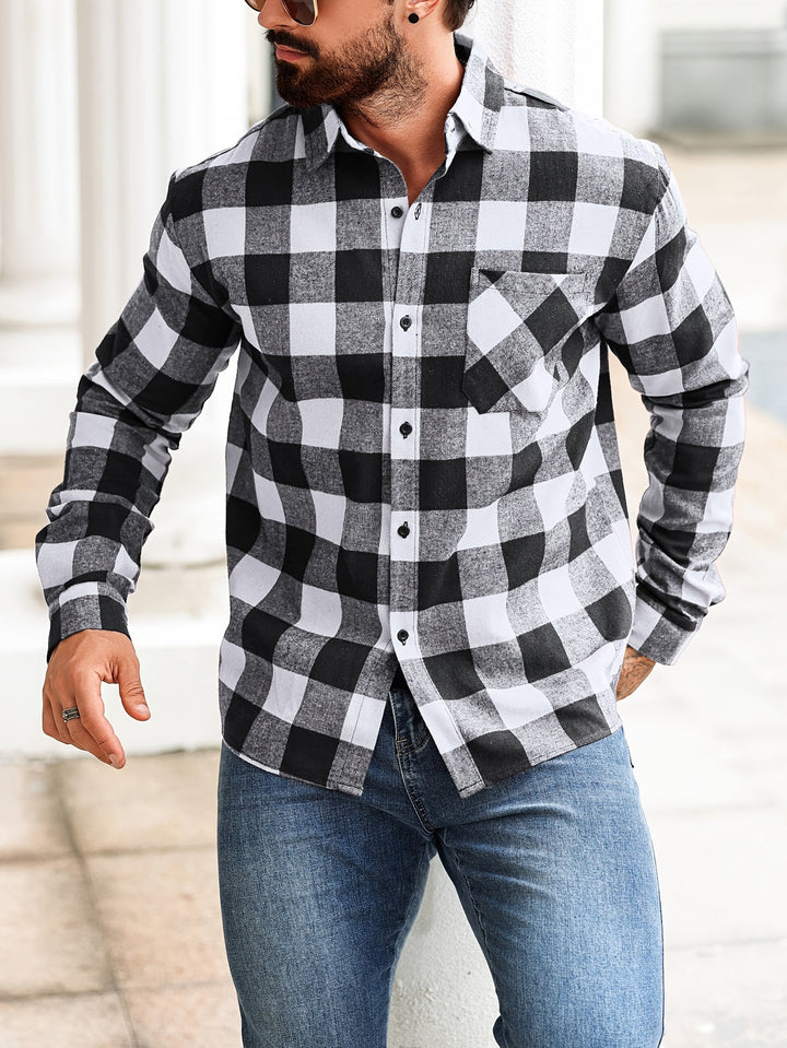 Herren Hemd | Langarm | Lockerer Schnitt | Casual Kleider