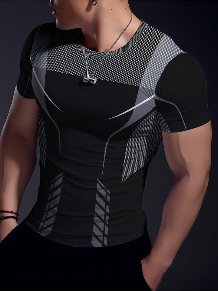 Herren Sportshirt | Slimfit | Mit Print | Sommer Pulse