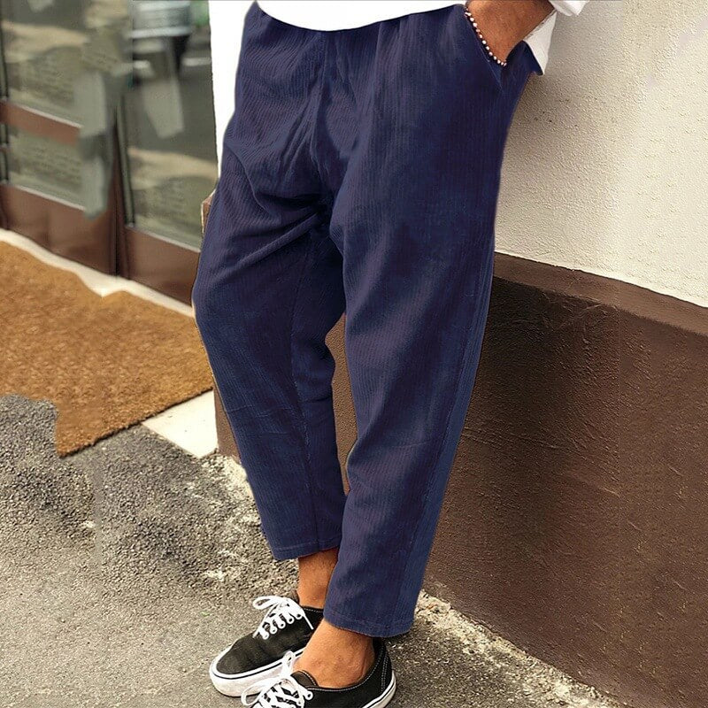 Cordhosen Herren | Lockerer Sitz Look | Kleider Trend Stil