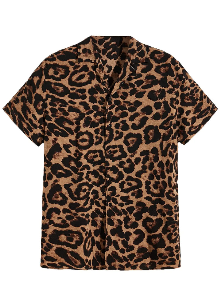 Herren Shirt | Kurzarm | Blumenmuster | Sommer