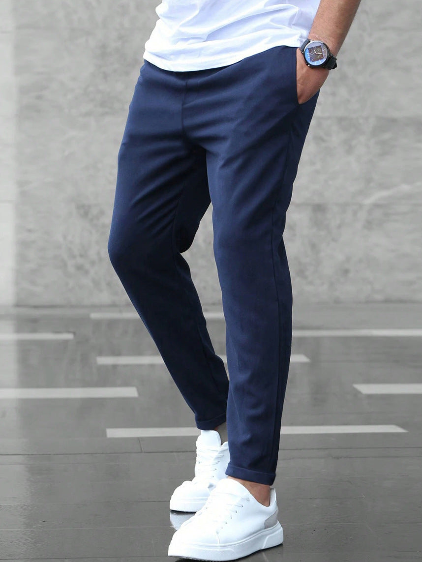 Herren Hose | Schmale Passform | Mit Kordelzug | Sommer