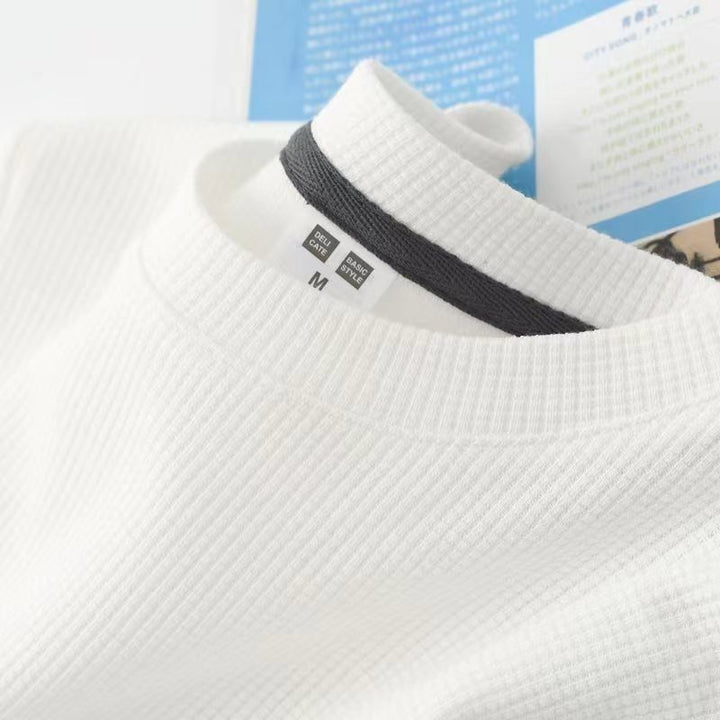 Herren T-Shirt | Slimfit | Waffelstruktur | Sommer