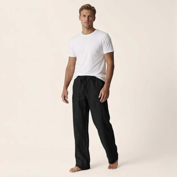 Herren Hose | Straight | Kordelzug | Sommer