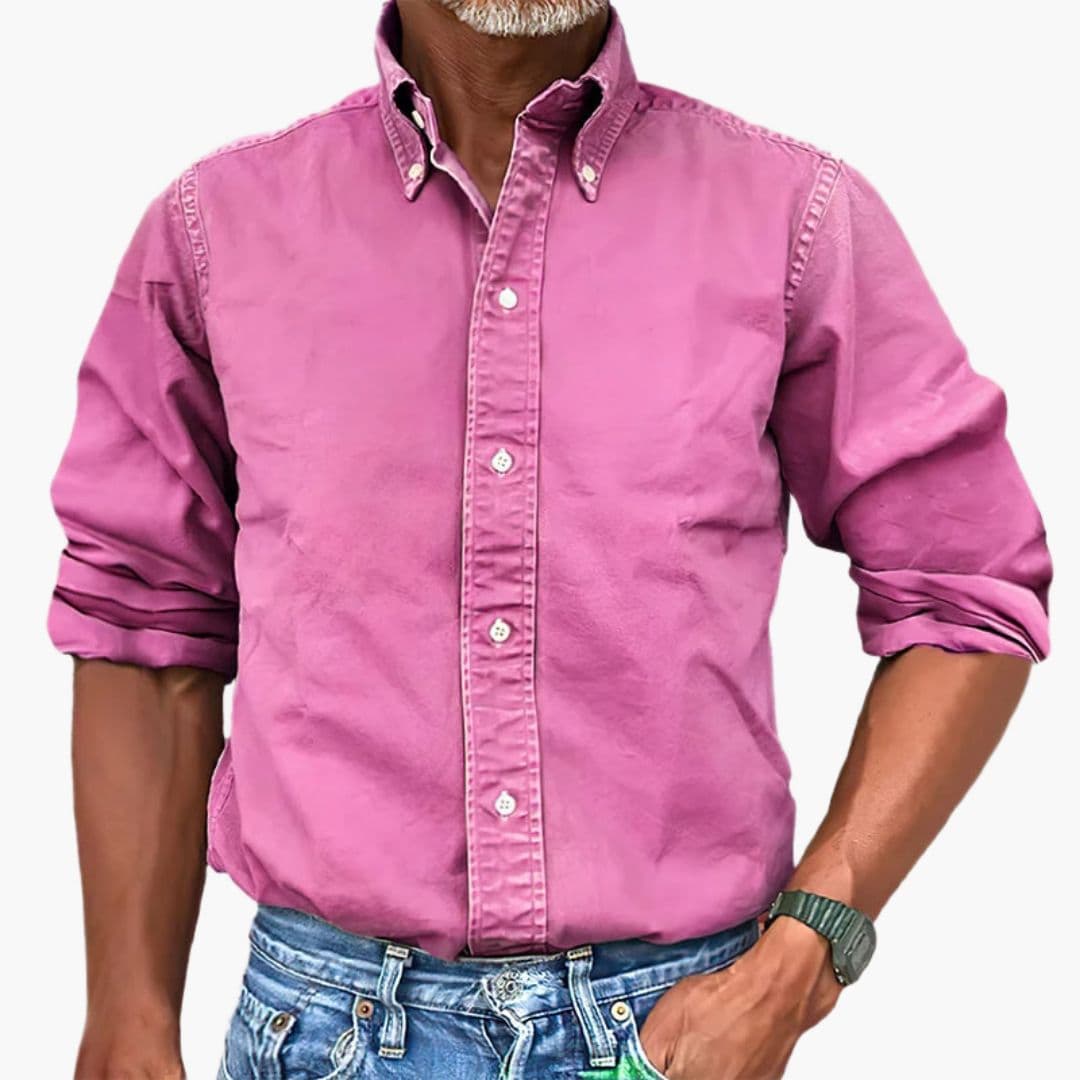 Herren Hemd | Straight | Mit Knöpfen | Sommer