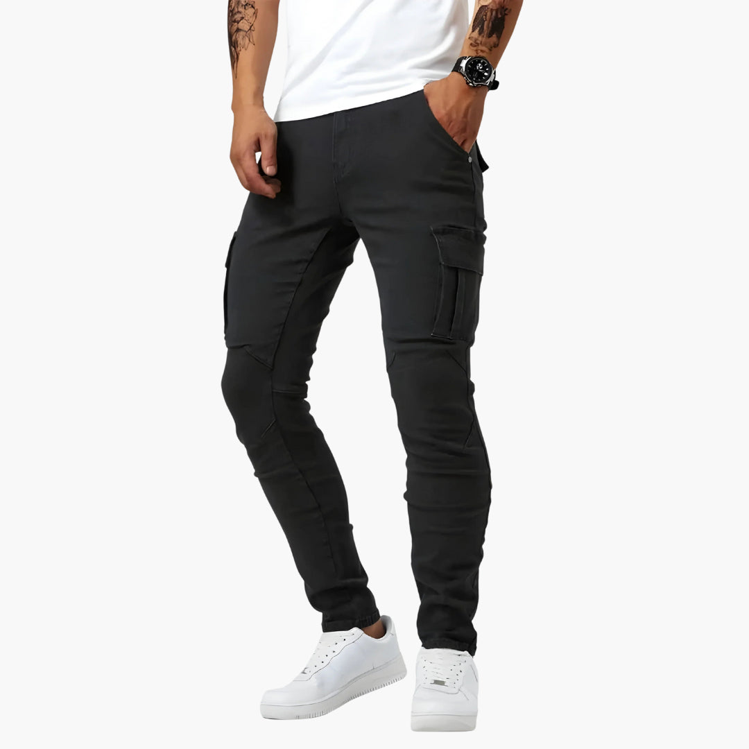 Herren Cargohose | Slimfit | Mit Taschen | Herbst