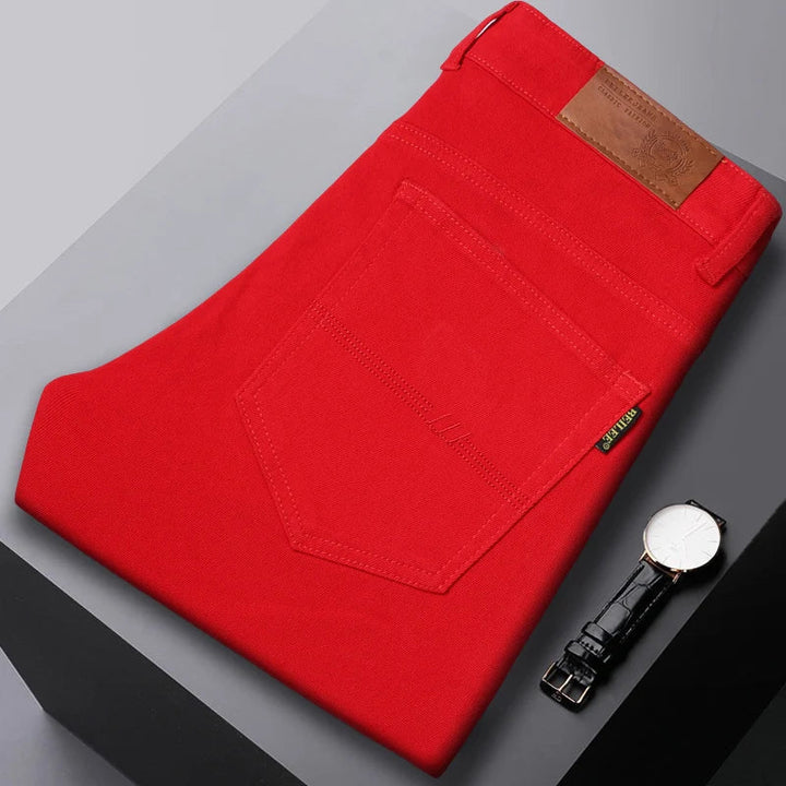 Herren Hose | Slimfit | Mit Knopfverschluss | Sommer Metro