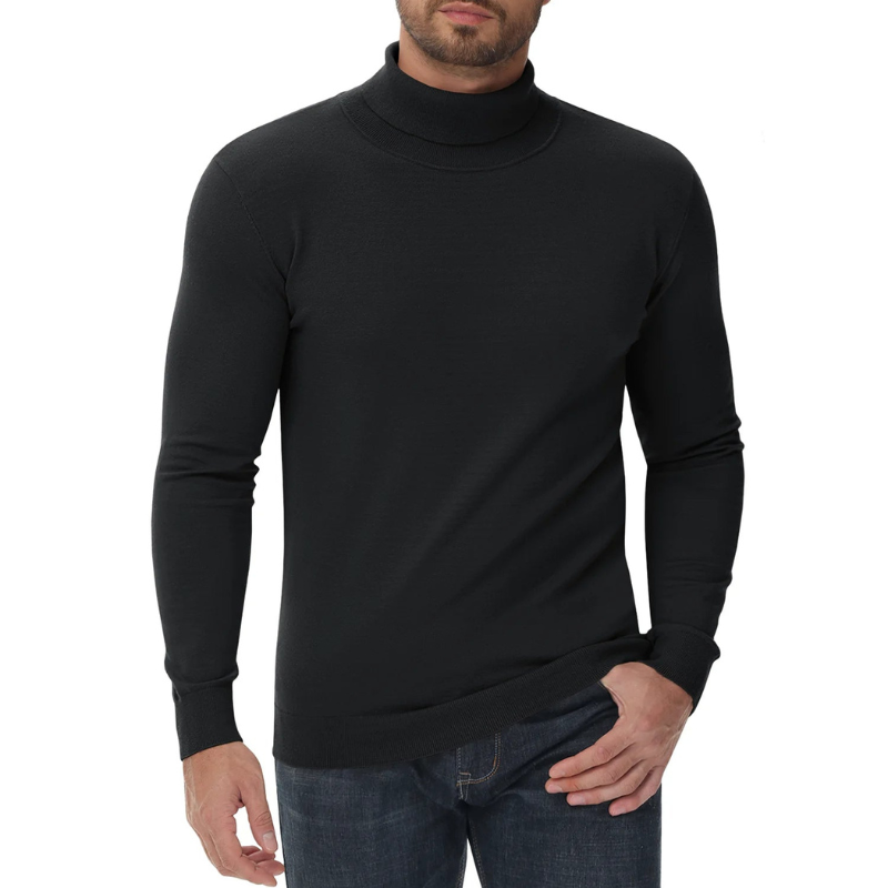 Rollkragenpullover Herren | Klassischer Pullover | Casual Kleider