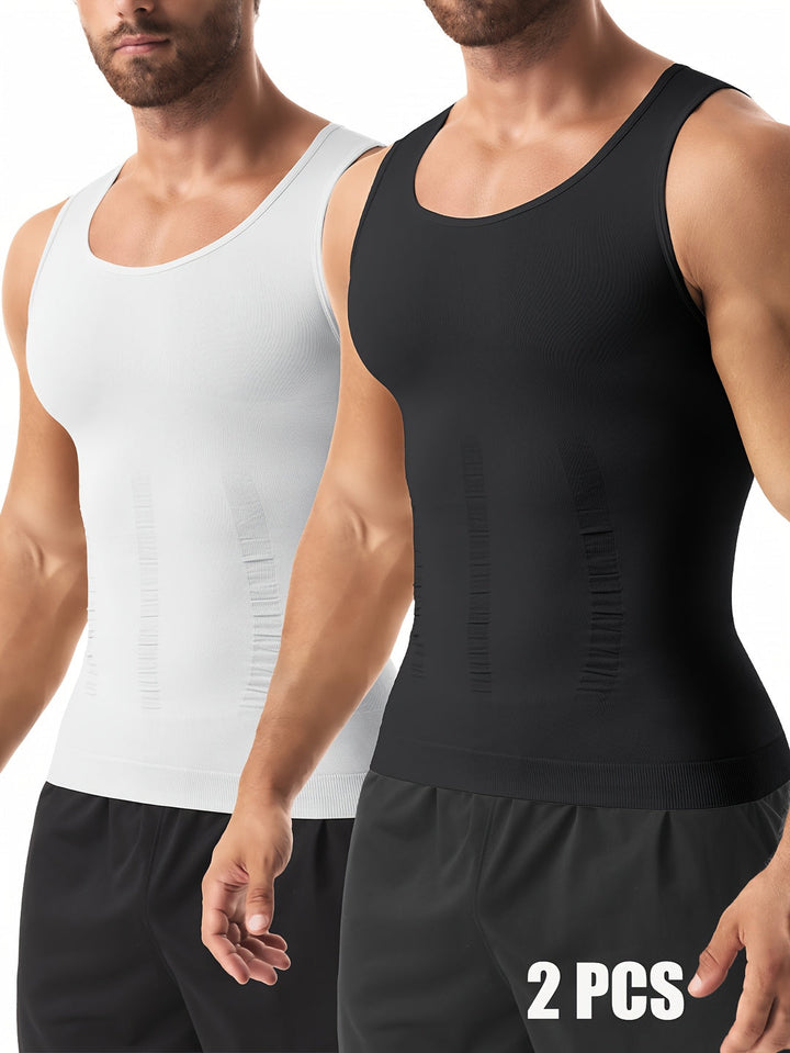 Herren Tops | Slimfit | Ärmellos | Sommer | 2 Stück