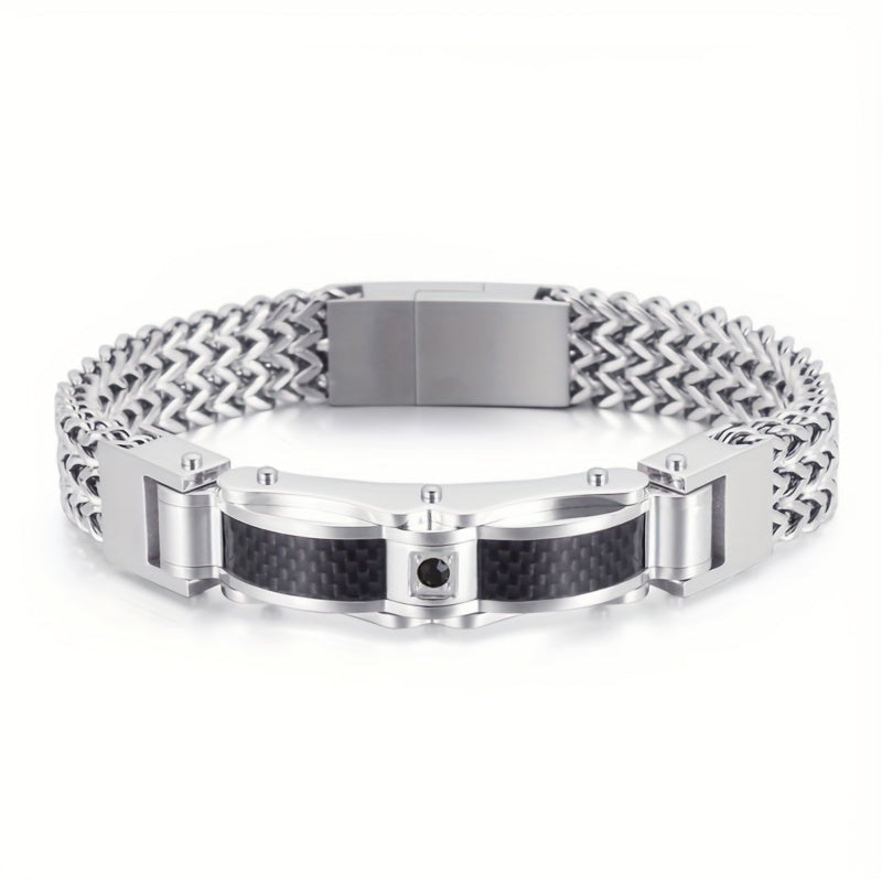 Herren Armband | Elegant | Magnetverschluss | Ketten Struktur