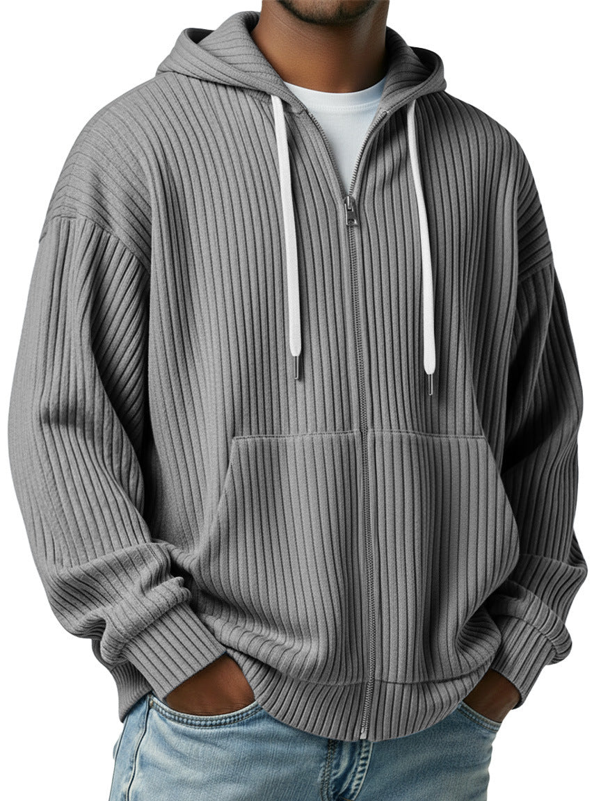 Herren Cardigan | Kapuzen Strickjacke | Bequeme Kleider