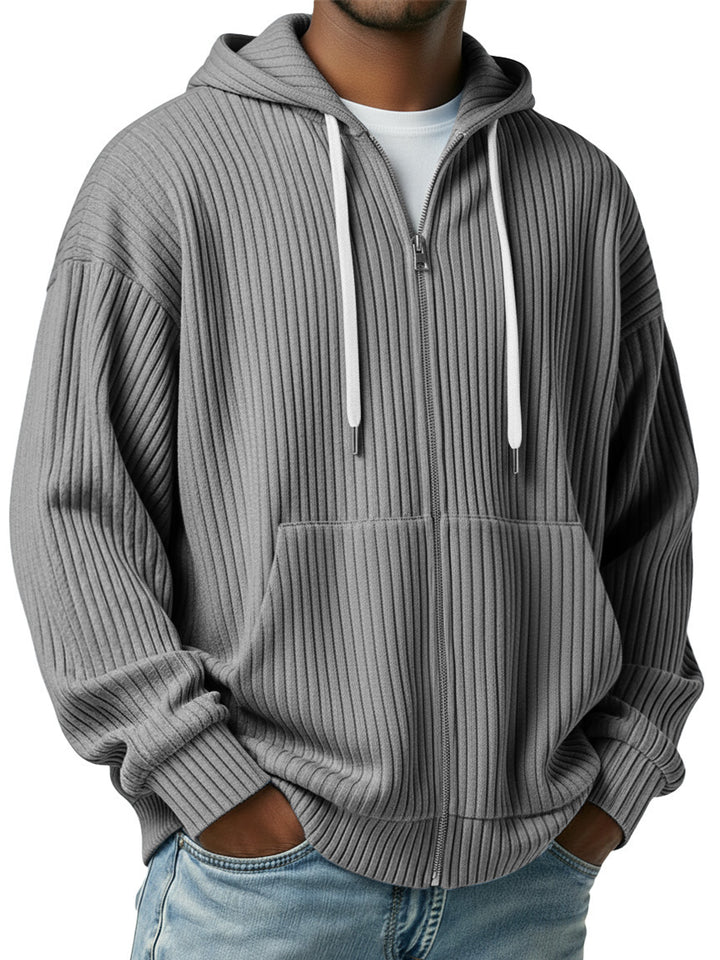 Herren Cardigan | Kapuzen Strickjacke | Bequeme Kleider