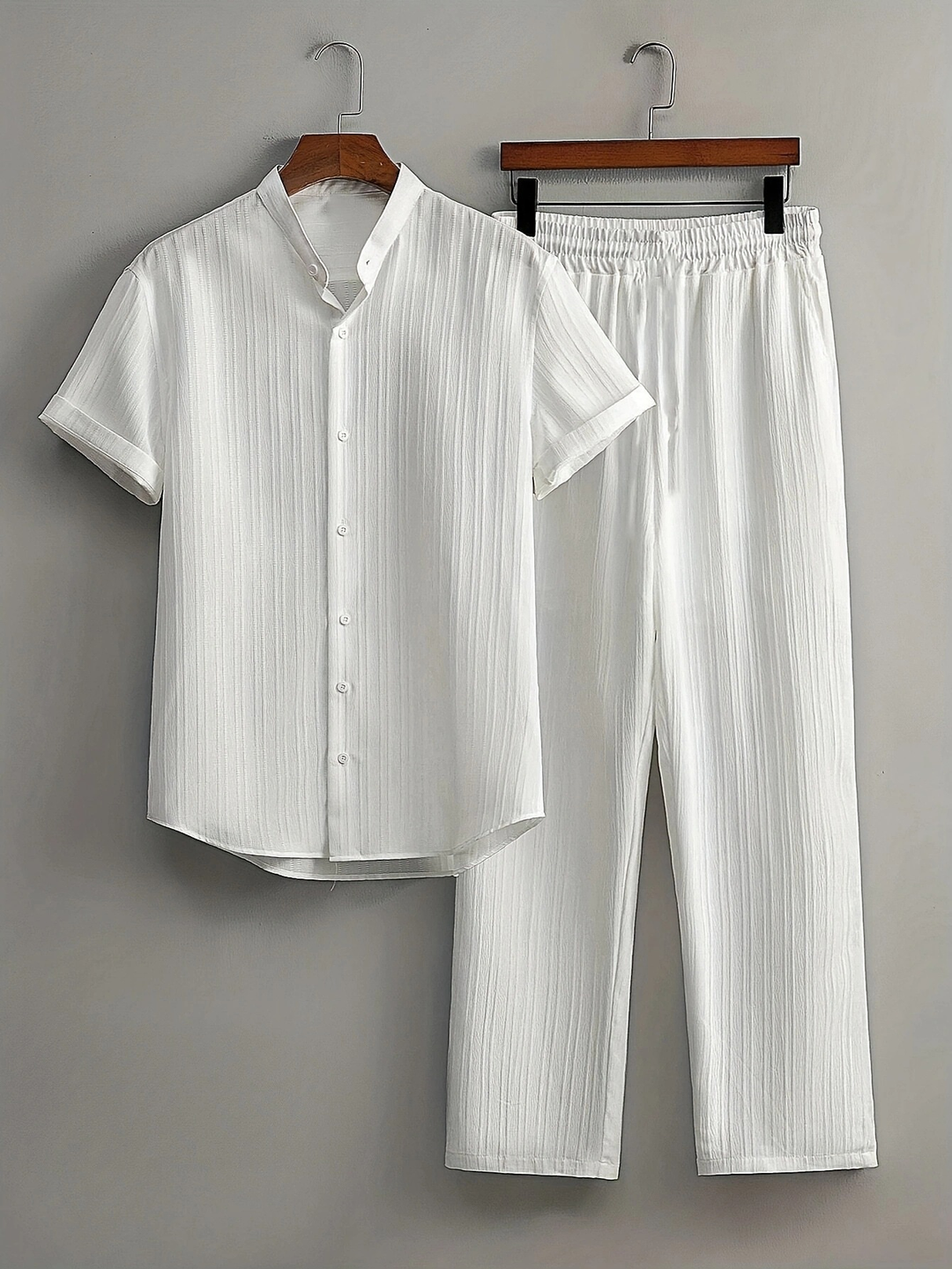 Herren Set | Strukturdesign | Lockerer Schnitt | Sommer