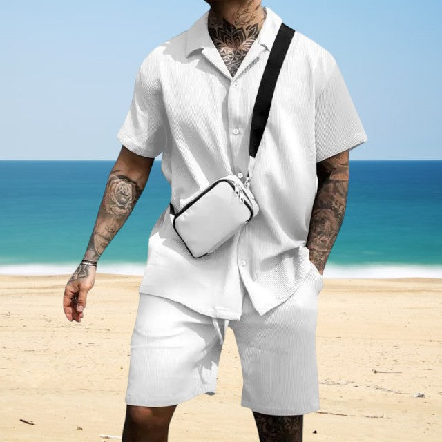 Herren Set | Straight | Mit Knöpfen | Sommer