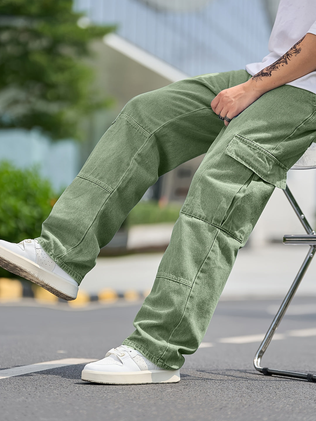 Herren Hose | Cargo | Mit Taschen | Sommer Urban