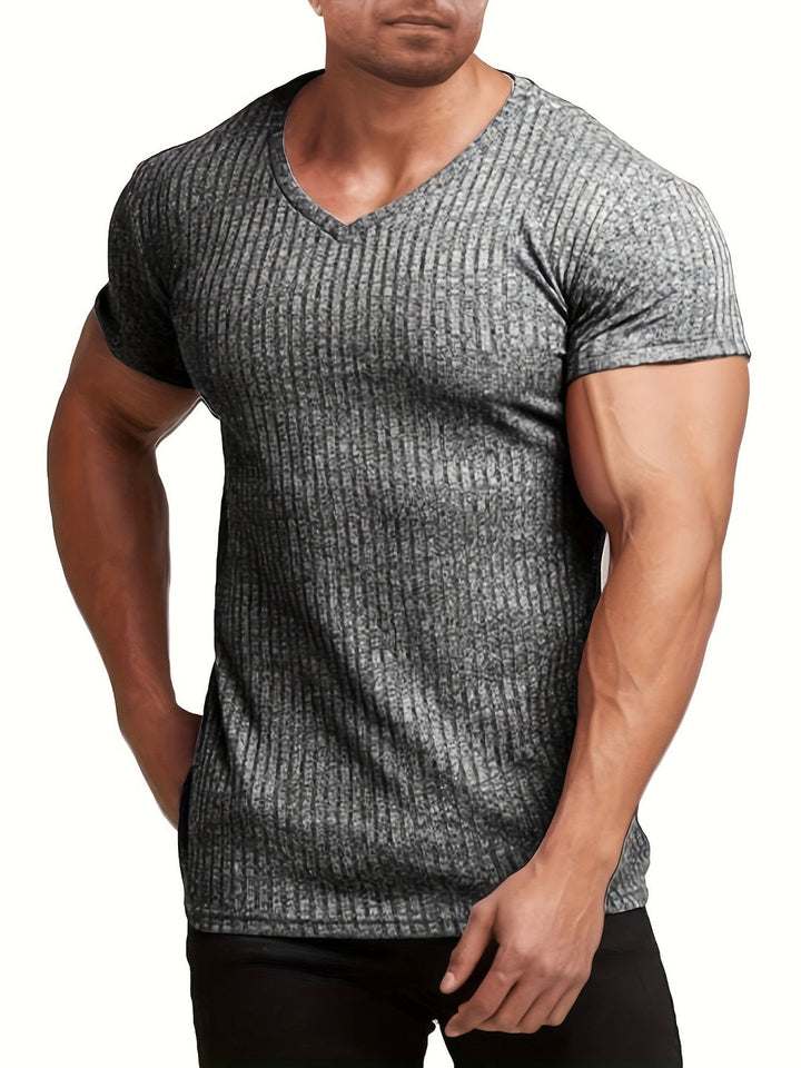 Herren T-Shirt | Slimfit | V-Ausschnitt | Sommer