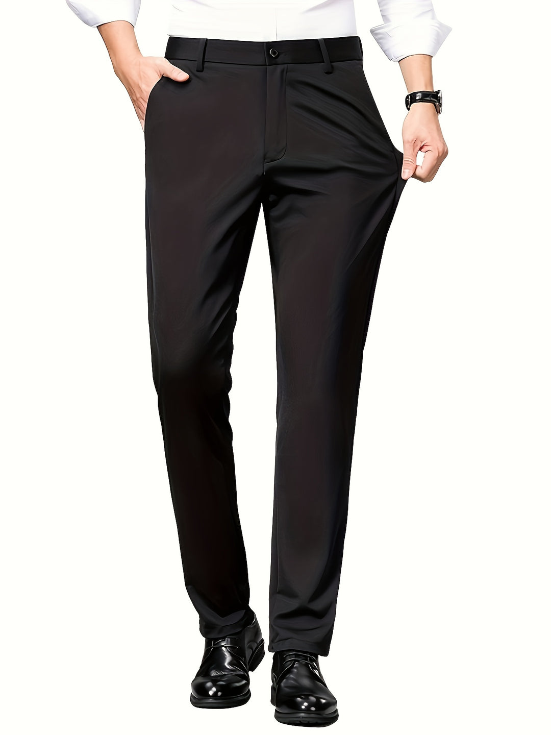 Herren Hose | Slimfit | Knopfverschluss | Frühling Elegant