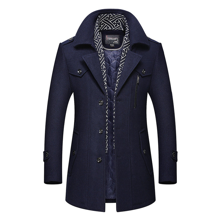 Winterjacke Herren | Mid-Length Mantel | Jacke Herren Klassisch