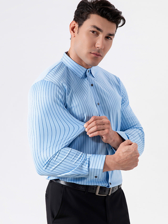 Herren Hemd | Slimfit | Mit Knopfleiste Stripe | Sommer