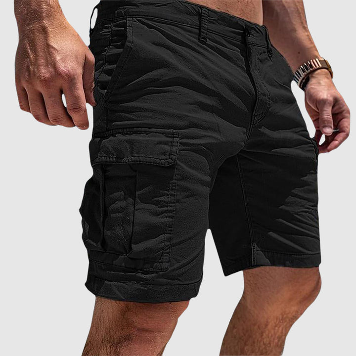 Herren Cargo Shorts | Gerade Passform | Mit Reißverschluss | Sommer
