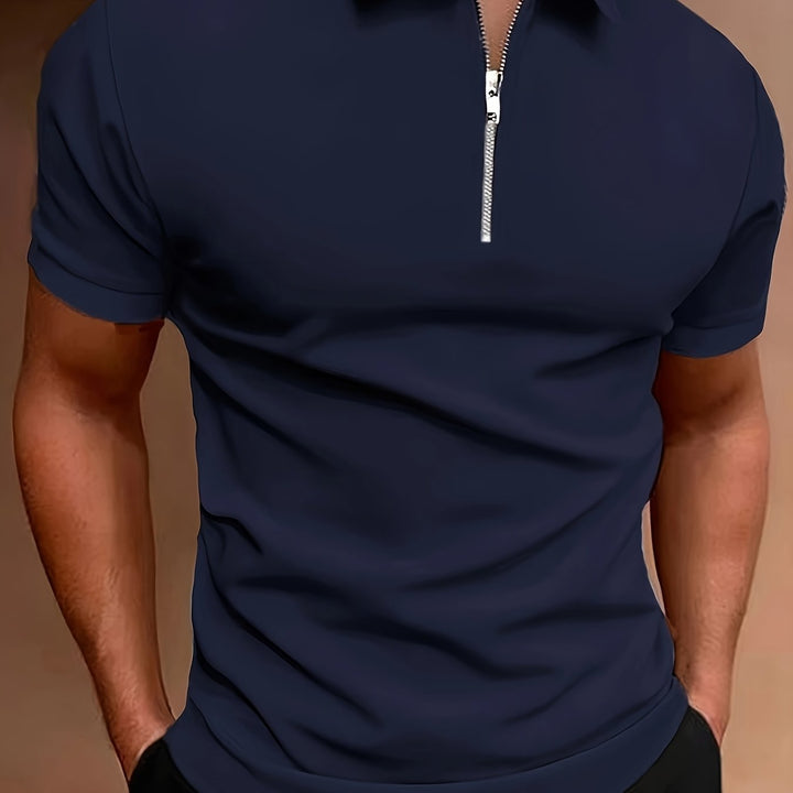 Herren Poloshirt | Slim Fit | Reißverschluss | Sommer