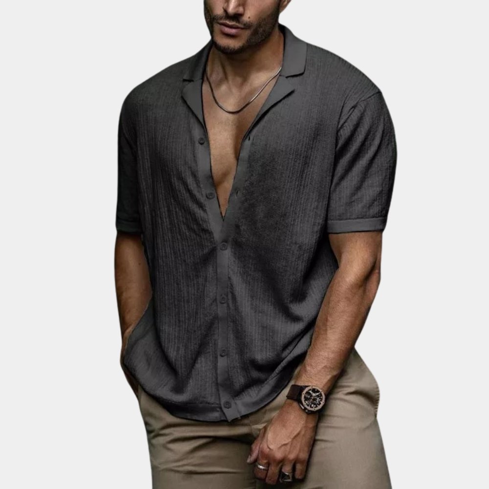 Herren Hemd | Slimfit | Mit Knopfleiste | Sommer Linen