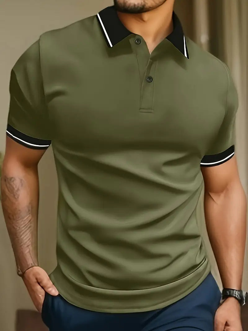 Herren Polohemd | Gerade Passform | Mit Knopfleiste | Sommer