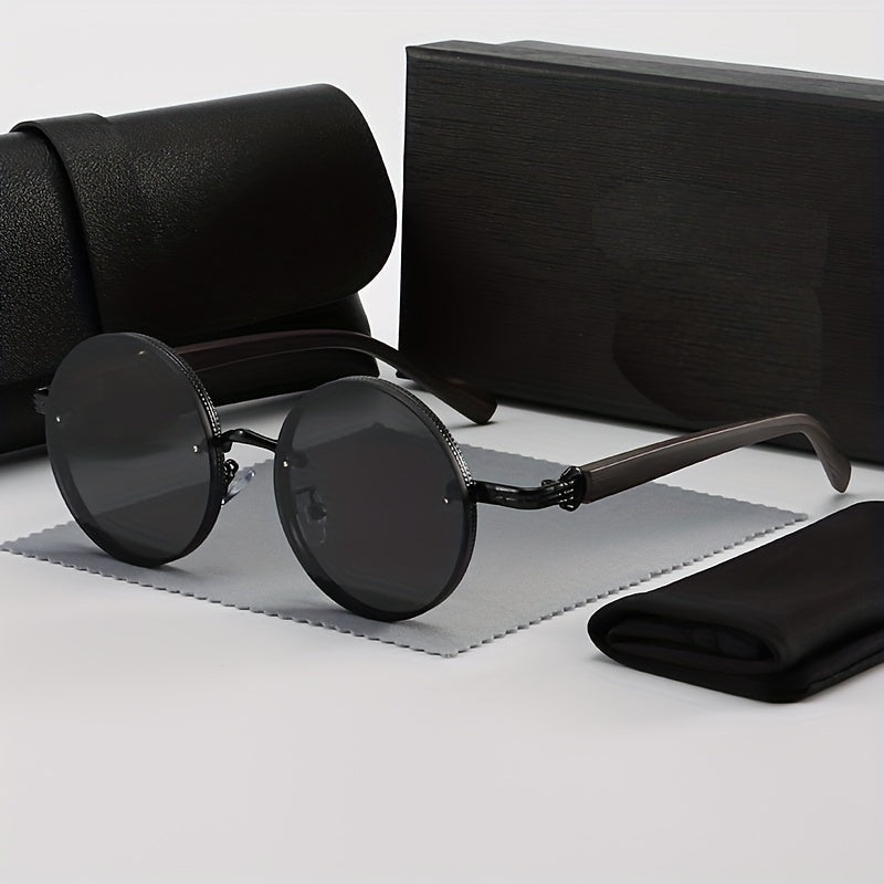 Herren Sonnenbrille | Retro | Rund Design | Sommer
