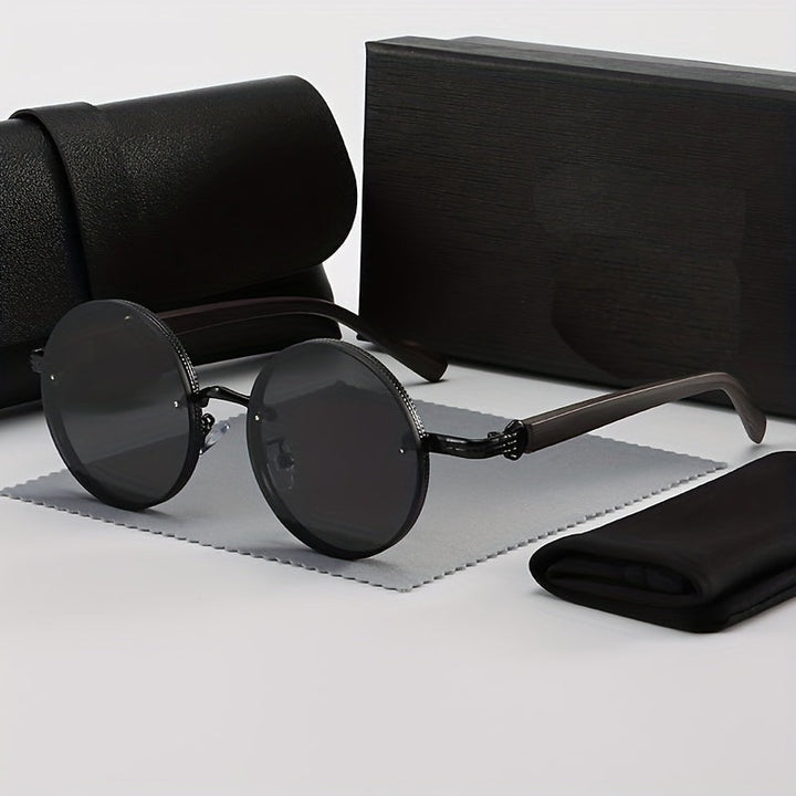 Herren Sonnenbrille | Retro | Rund Design | Sommer