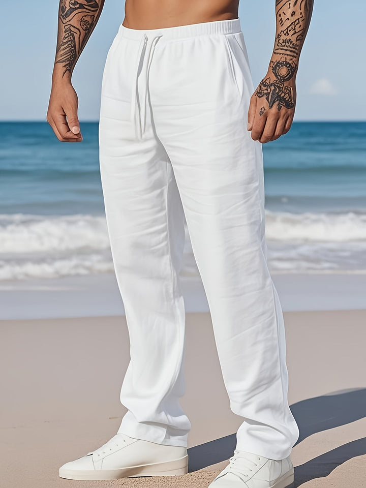 Herren Hose | Tapered | Mit Kordelzug | Sommer