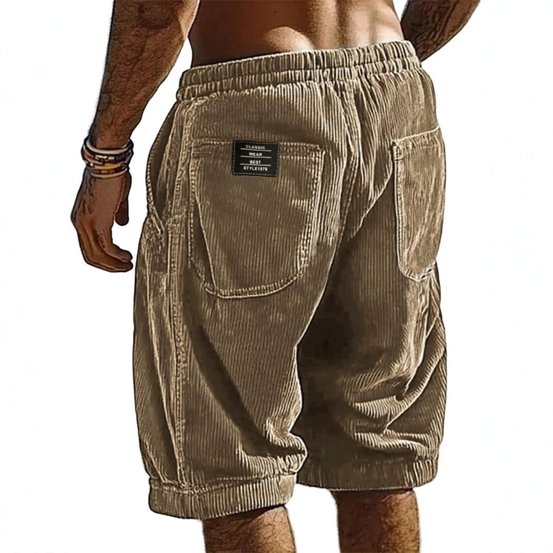 Herren Shorts | Straight | Mit Kordelzug Label | Sommer