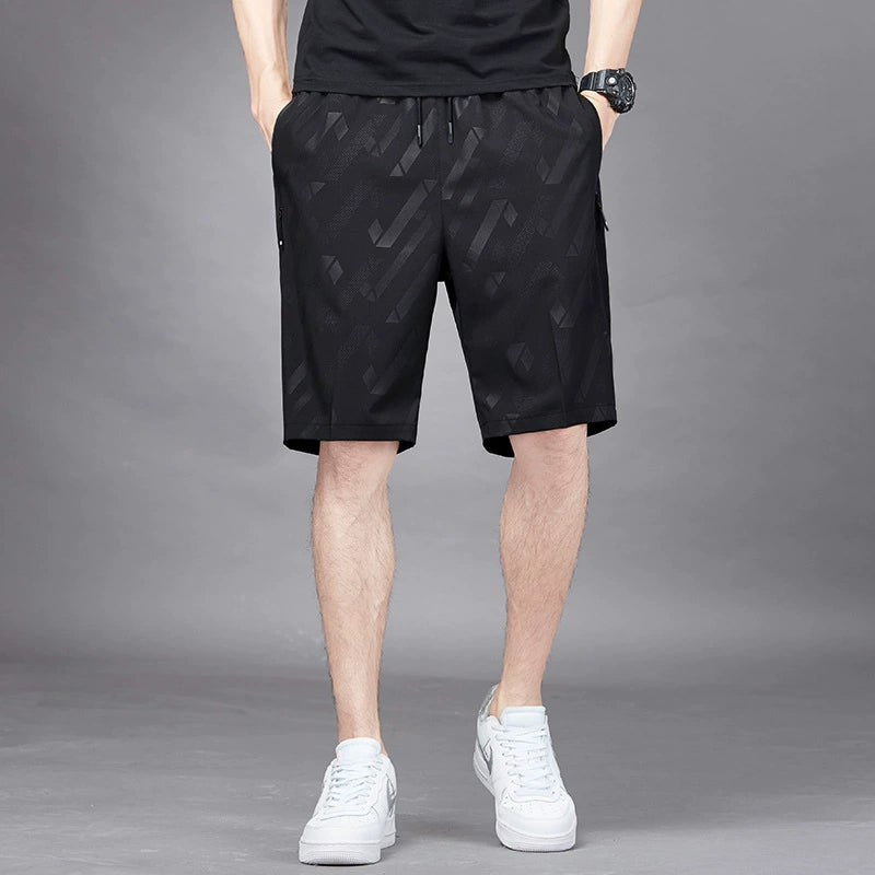 Herren Shorts | Straight | Mit Reißverschluss Detail | Sommer