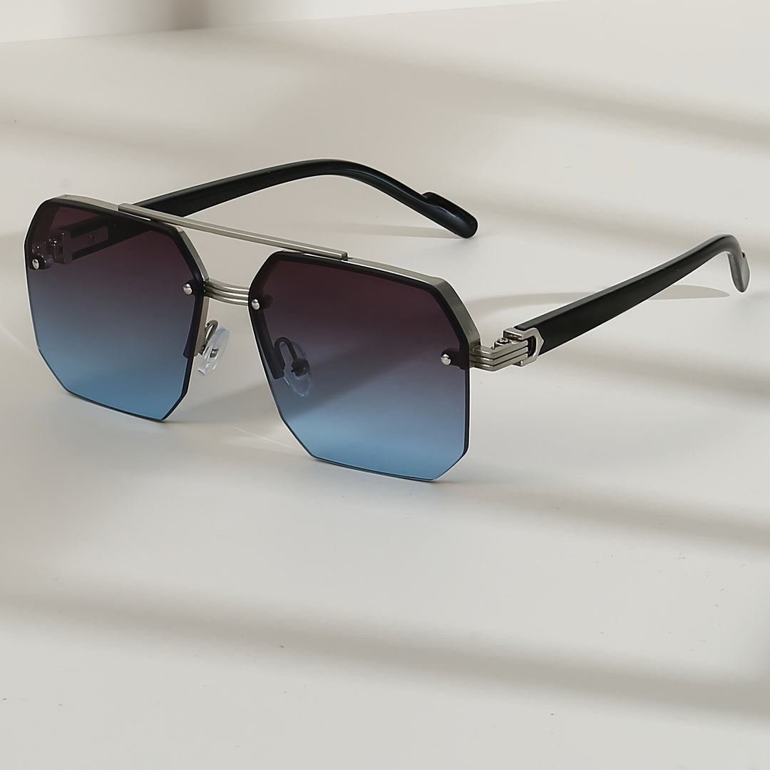 Herren Sonnenbrille | Retro Vintage | Ohne Rahmen | Sommer