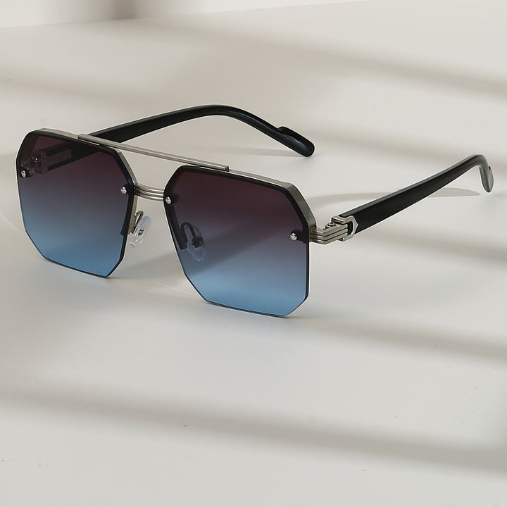 Herren Sonnenbrille | Retro Vintage | Ohne Rahmen | Sommer