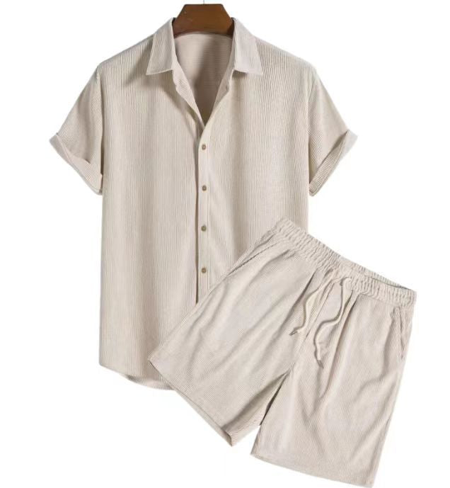 Herren Set | Straight | Mit Knöpfen | Sommer