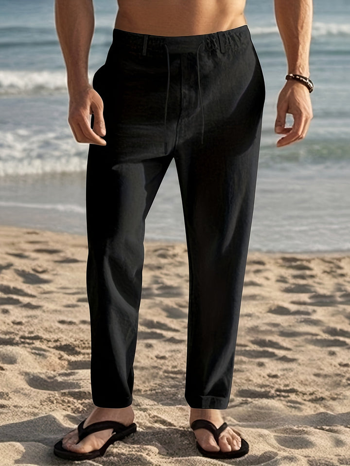 Herren Hose | Tapered | Kordelzug | Sommer Beach