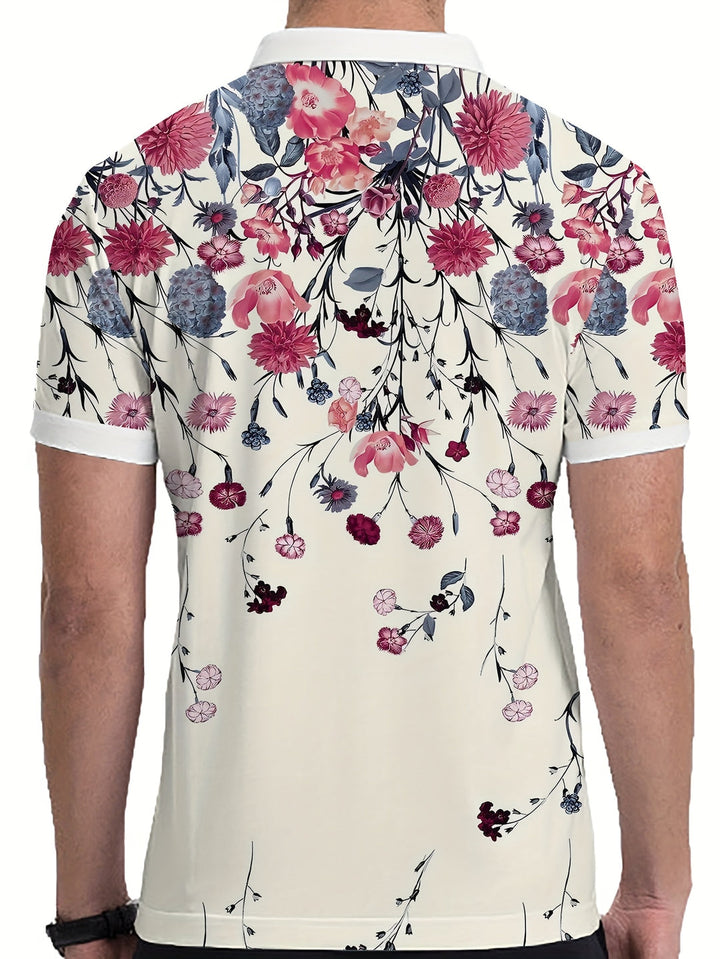 Herren Poloshirt | Regular | Kurze Ärmel | Sommer Bloom